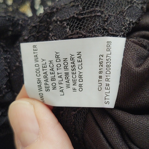 EUC Rabbit Rabbit Rabbit Black Lace Dress Size 10 - Picture 7 of 7